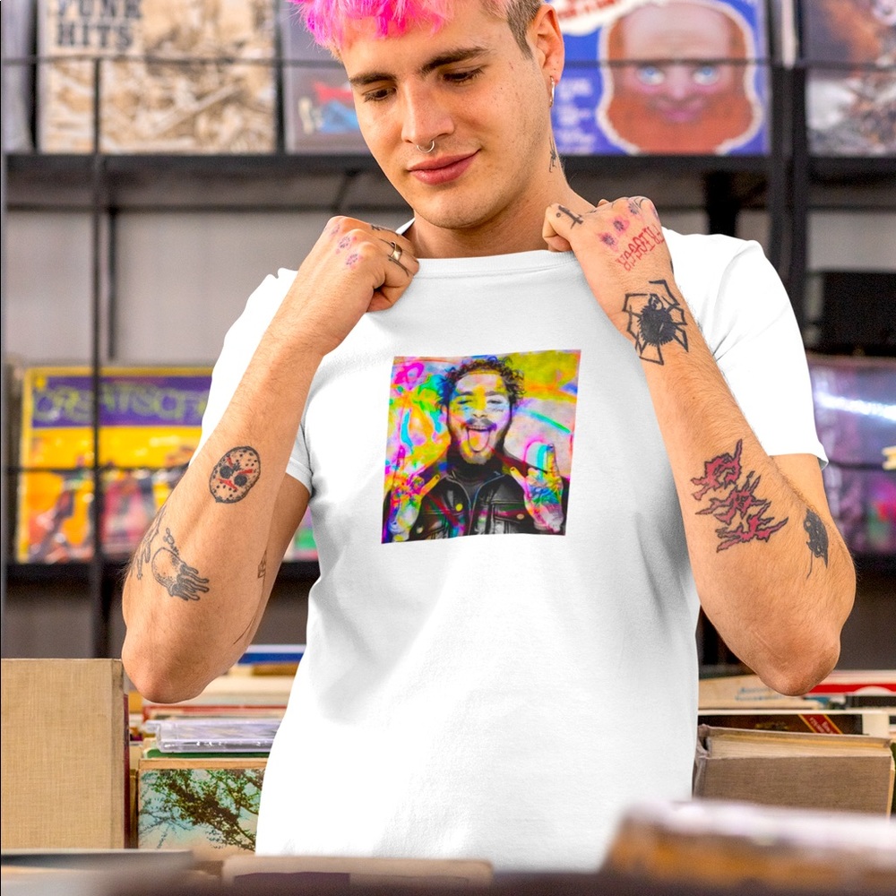 Post Malone Inspired Abstract T-shirt (S-XL)